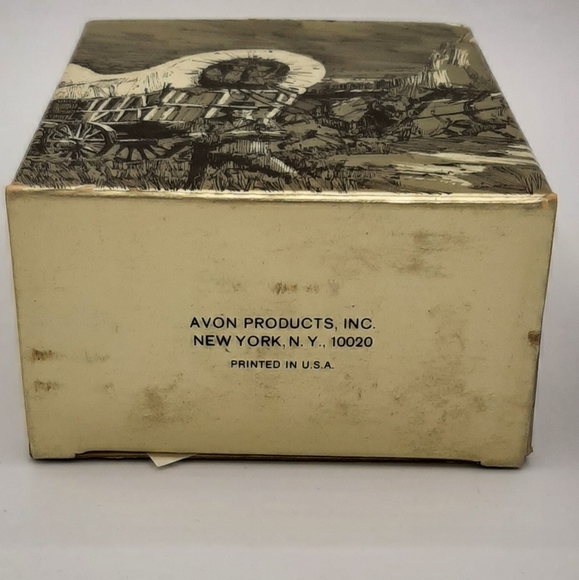 Vintage Avon Covered Wagon Wild Country After Shave Full 6oz With Box NOS - Picture 7 of 7